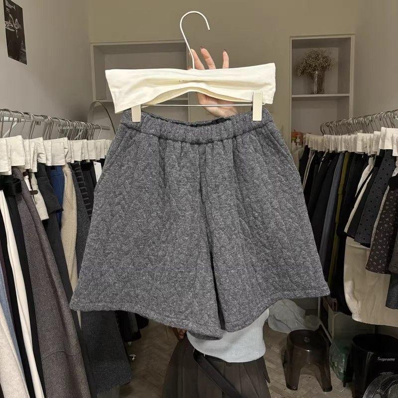 

Women s 2025 Winter Designer Cable Knit High-Waist Wide-Leg Pants - Korean Style Casual Niche Arrival Small серый