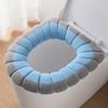 1pcs Universal Toilet Seat Cushion Thick Plush O-shaped Toilet Seat Toilet Cover With Handle Nordic Bathroom Accessories