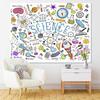 Emvency Tapestry Science Classroom in Old Sketch and Vintage Scientific Formulas Calculations Home Decor Wall Hanging for Living Room Bedroom Dorm
