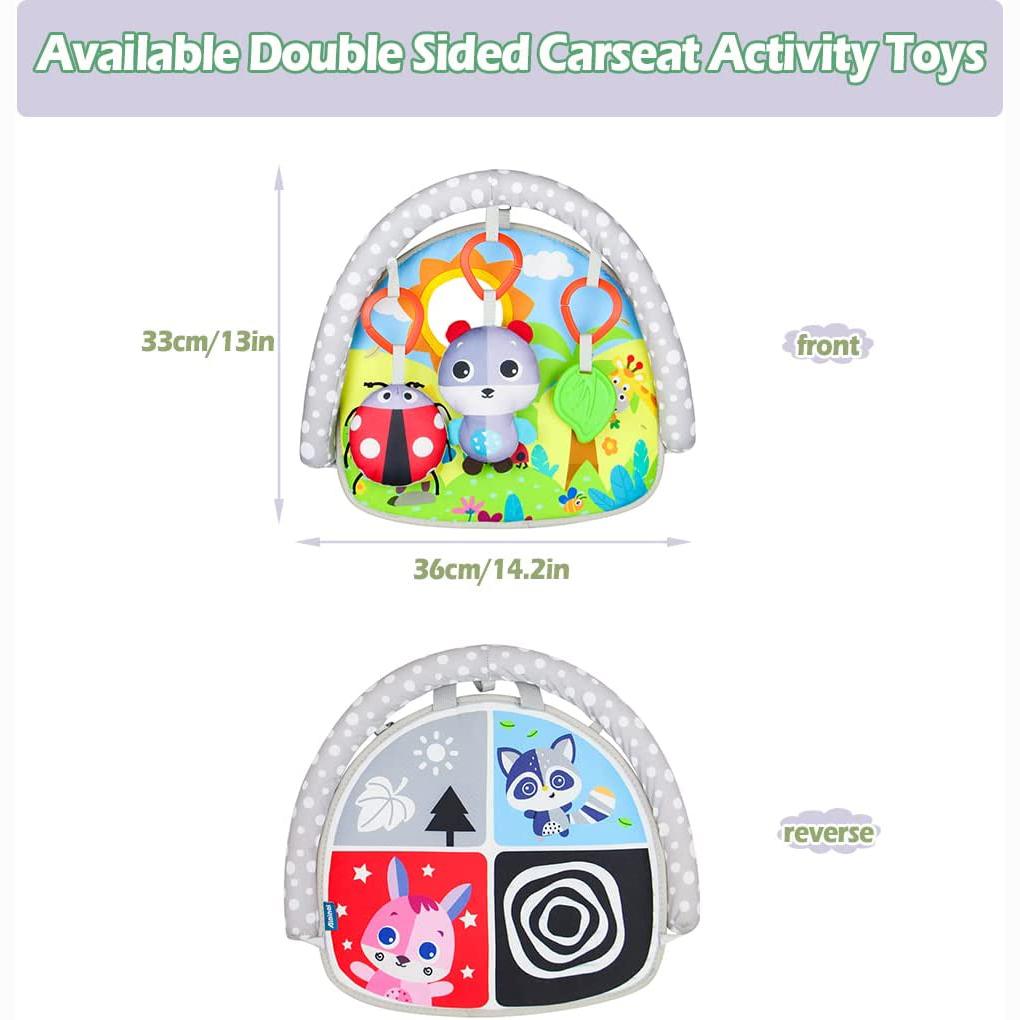 Car Seat Toy, Rear Car Seat Hanging Toys, Kick and Play Activity Center for Rear and Forward Facing,Easier Drive, Baby’s Travel Companion for Newborn