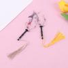 2Pcs 1:12 Dollhouse Miniture Simulation Palm-Leaf Fan Model Toy Home Decoration Accessories