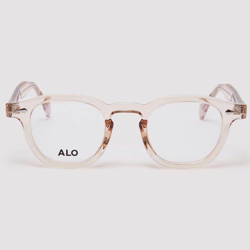 

aloeyewear [Essential] AL5501 2525G Arnel Frame Clear Amber Glasses Frame with Blue Light Blocking Lens Demo lens (basic inclusion)