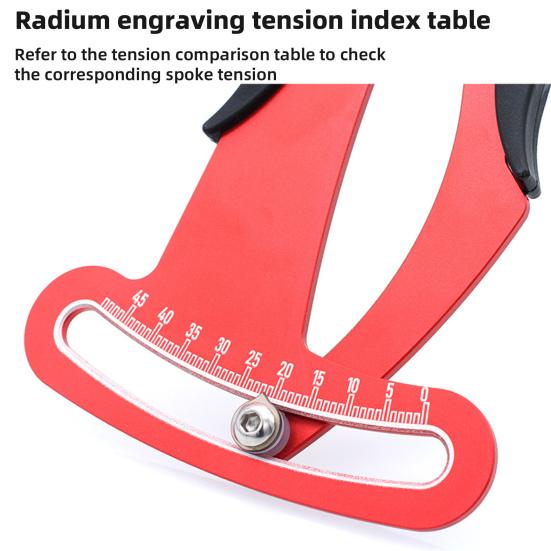 Sykkelhjul Eikespenning Måler Nøyaktig Kraftig MTB Terreng Landeveissykkel Felg Justering Tensiometer Måleverktøy