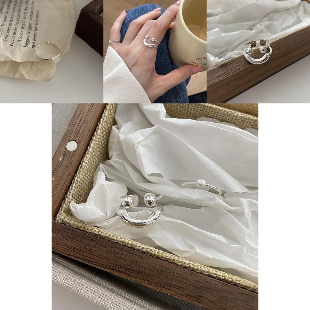 Trendy Korean Style Smiley Face Adjustable Ring For Women Sophisticated And Chic Design