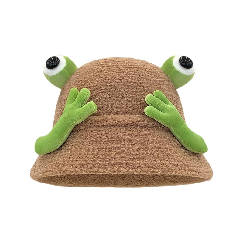 

Lovely Cartoon Personality Hat Soft And Foldable Hat Plush Fisherman Hat for Trendy Youth and Children Outdoor Wear
