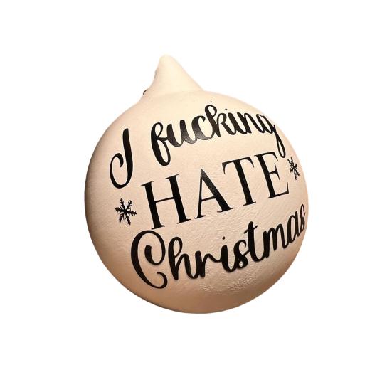 

1 шт/8 шт розыгрыш рождественский шар смешной безделушка рождественский подвесной шар грубый юмор E