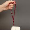 New Natural Cinnabar Wrist Phone Chain Pendant, Phone Case Accessory, Exquisite Wrist Strap for Women and Men
