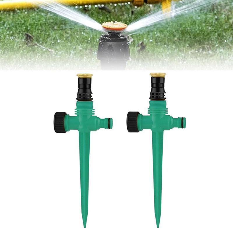 Garden Sprinkler 360° Rotation Irrigation Watering System Agriculture Ground Automatic Tube Adjustable Plug Buried Atomization