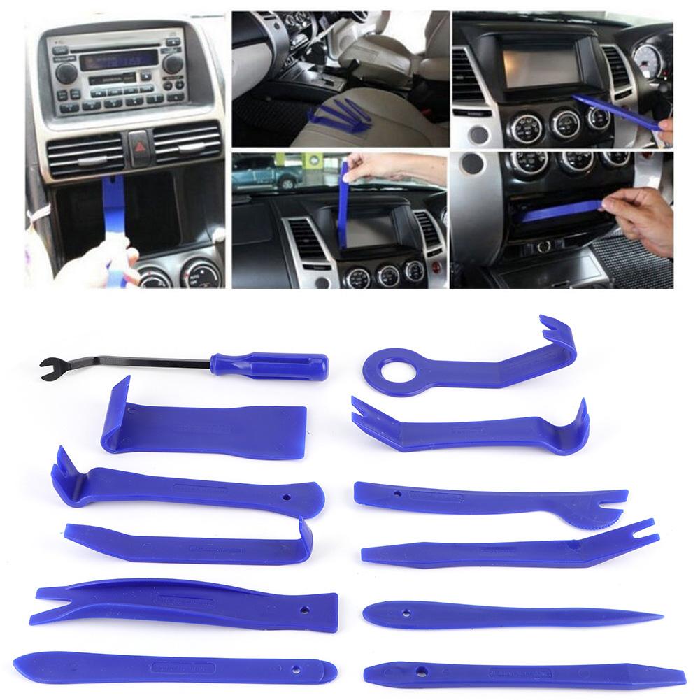 12 st Bilinredning Trim Dörrpanel Borttagning Instrumentbräda GPS Stereo Radio Bändsats Reparationsverktyg
