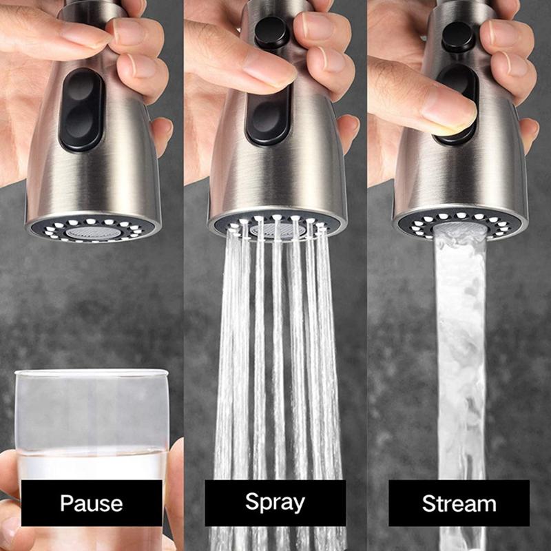 Buy Kitchen Sink Pull Down Faucet Spray Head Nozzle Pull Out Hose