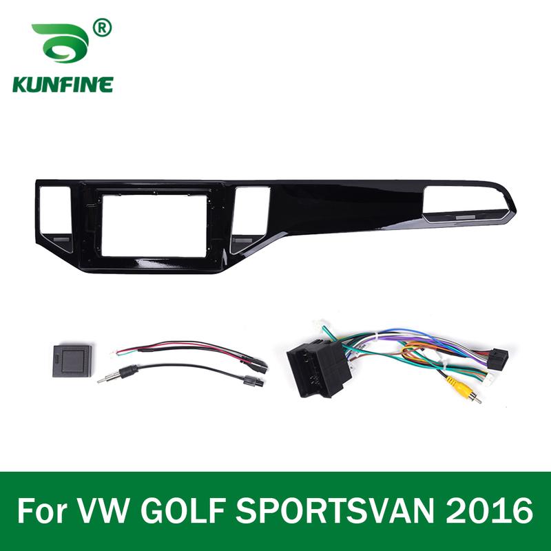 Car GPS Navigation Stereo For VW GOLF SPORTSVAN 2016-2019 Radio Fascias Panel Frame Fit 2Din 10 inch In Dash headunit screen