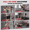 All In One Multi Function Smith Power Cage Rack With Dual Pulley Cable Crossover System For Home Gym Squat Training, Custom