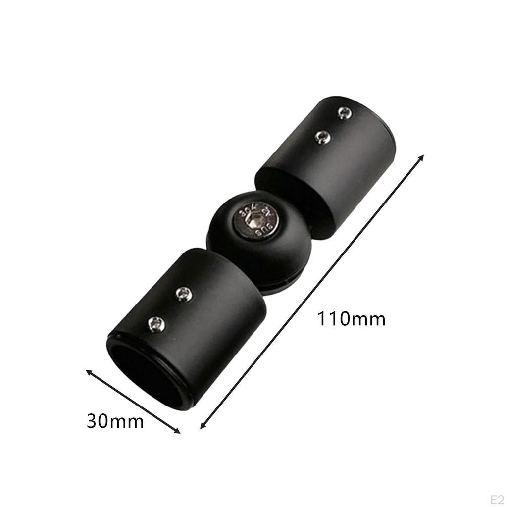 Corner Connector for Curtain Rods, Adjustable Angle, Universal Connection Bathroom Glass Doors,