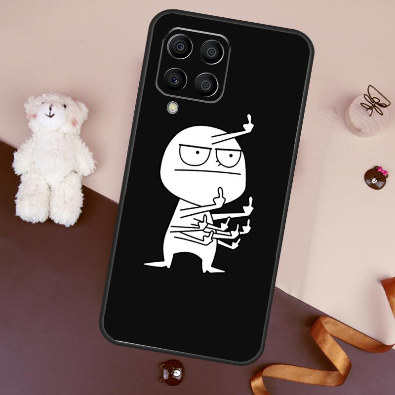 

Funny Man Middle Finger Case For Samsung Galaxy M11 M31 M21 M53 M13 M32 M52 M15 M35 M55 M14 M34 M54 M06 M16 M36 M56 Samsung M15