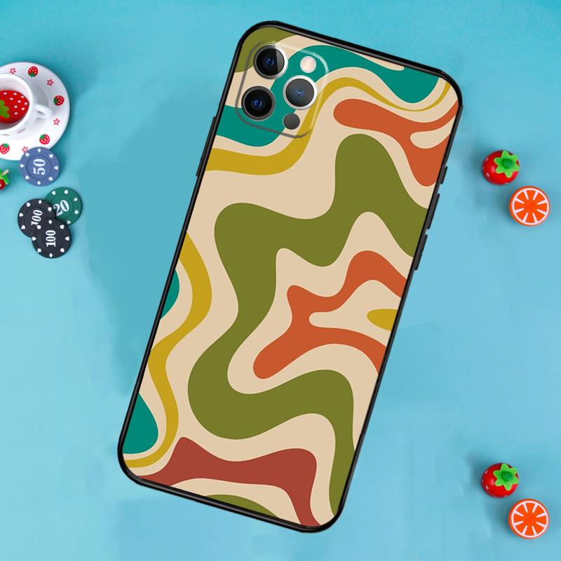 Liquid Abstract Pattern Sage Green Phone Case For iPhone 17 Air 16 15 14 13 12 11 Pro Max 12 13 mini 15 16 Plus 16e Cover Funda