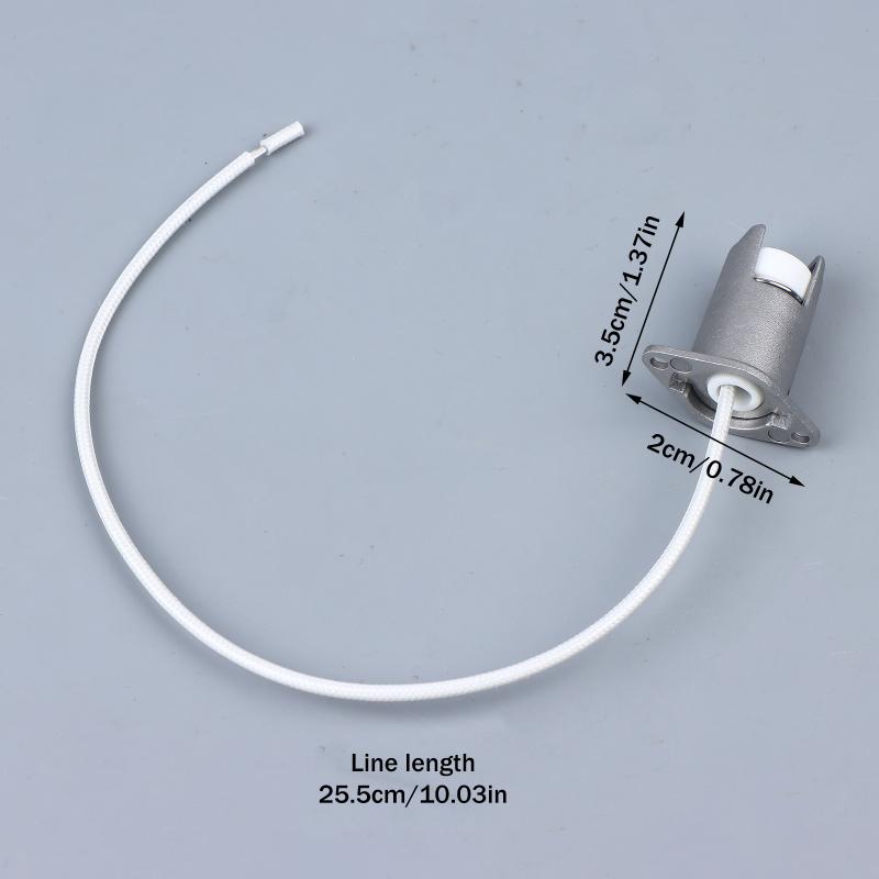 Metal Chandelier Lamp Holder Aging Metal Fittings R7S Lamp Holder Lamp Holder Iodine Tungsten Lamp Top Ceramic Lamp Holder