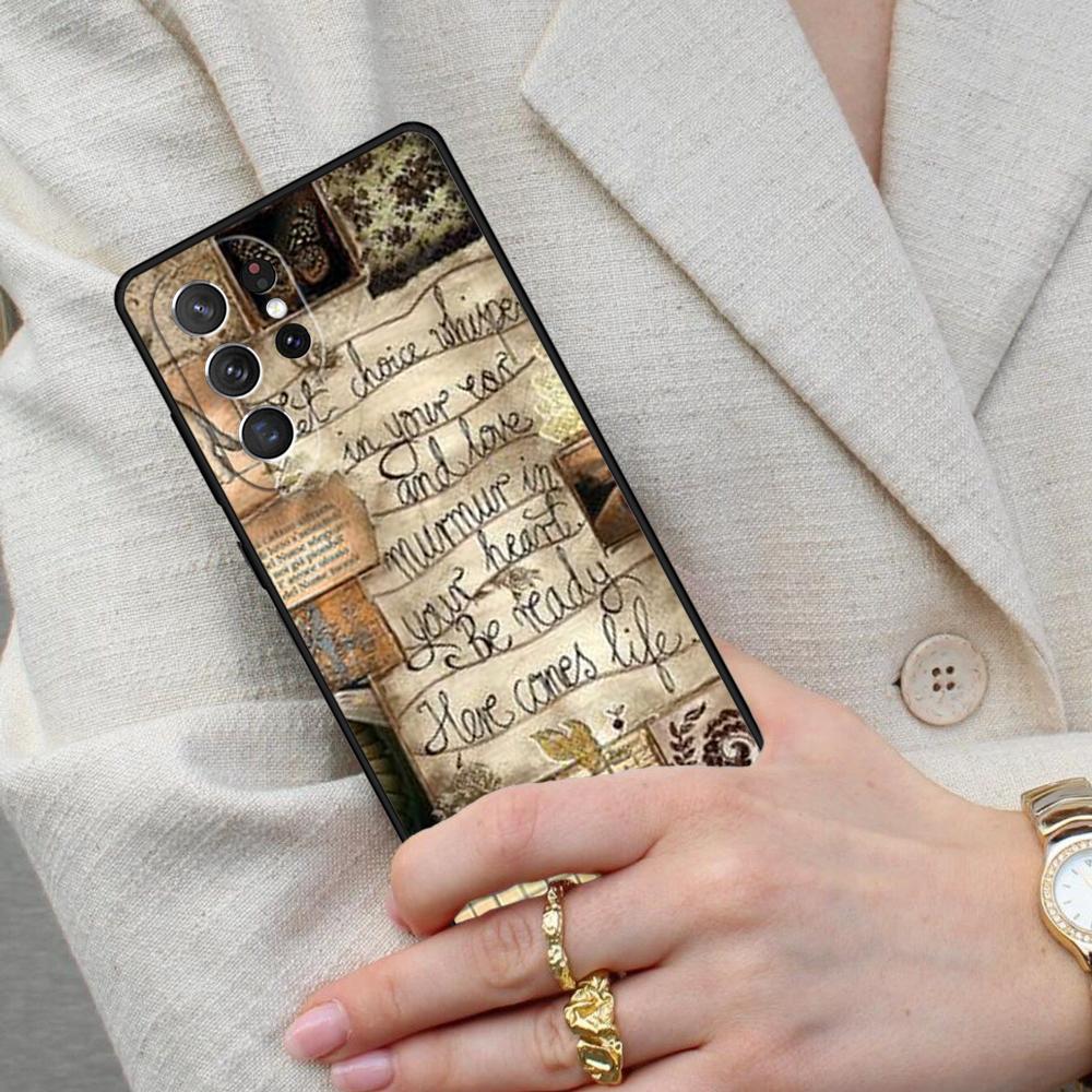 Piano keys Vintage Music Notes Cell Phone Case for Samsung Galaxy S26 Ultra S25 S24 S23 S22 S21 S20 Note10 Cover Galaxy S20 5G