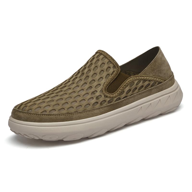 

Горячие продажи мокасины на толстой подошве весна осень дышащие новые мужские сетчатые повседневные туфли универсальные парковые мужские прогулочные туфли 45 хаки