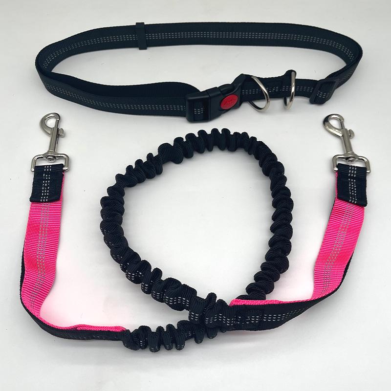 Large Dog Running Waist Leash – Convenient Hands-Free Pet Leash Waistband + 180cm Leash