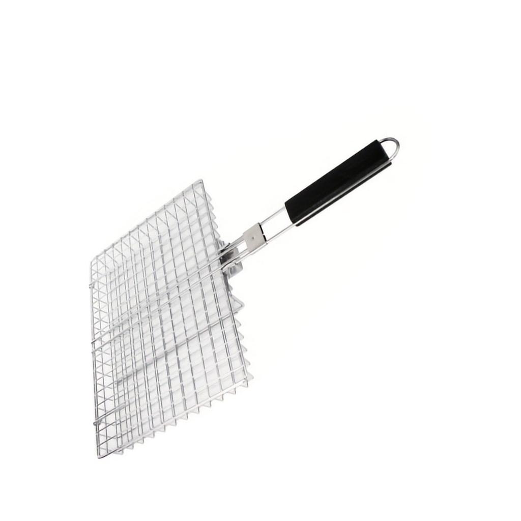 Foldable Detachable Handle Grills Basket 32cm Nonrust Steel For Family Camping Picnics Safe Heat Resistant Design