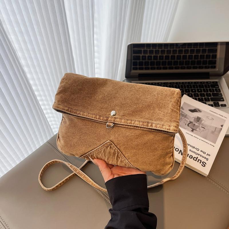 Denim Shoulder Bag Large Capacity Messenger Bag Women's Messenger Bag