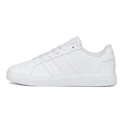 Grand Court K Sznurowane Białe Szare Trampki Dziecięce Cloud-White Grey-One FZ6158