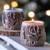 Weihnachtsbaum Elch Silikon Kerzenform DIY Handgemacht Zylindrisch Aromatherapie Seife Gips Harzformen Heim Weihnachtsdeko Handwerk Geschenke