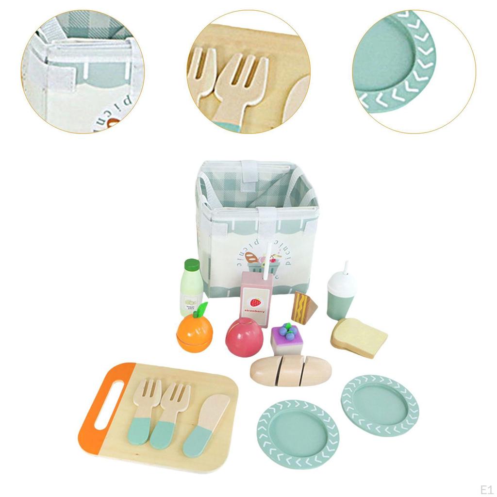 Wooden Food Play Toy Kitchen Toys,Cute, Pretend Toy,Play Accessories for Children Boy Girl