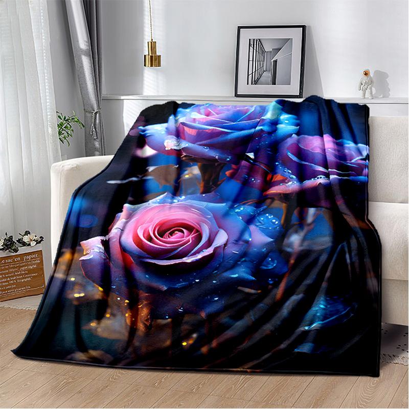 HD Pretty Flower Daisy Rose Chrysanthemum Blanket,Soft Throw Blanket for Home Bedroom Bed Sofa Picnic Travel Cover Blanket Kids