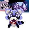 Adorable Indigo Park Plush Purple Raccoon With Soft Short Plush Material