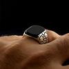 Onyx Stone Silver Men Ring, 925 Sterling Silver Men Ring, Onyx Stone Ring, Turkish Jewelry, Rings For Men, Simple Men Ring, For Men