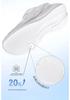 Boys' Non-slip Mesh Running Shoes - Soft Sole, White, for Spring & Autumn School Sports.