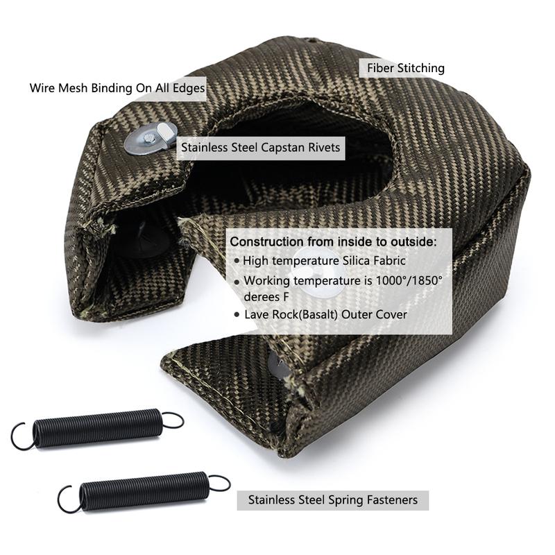 Car T2 Turbo Charger Heat Shield Cover Blanket Vehicle Car engine Protection Wrap For T25/28 GT25 GT28 GT30 GT35 Car Accessories
