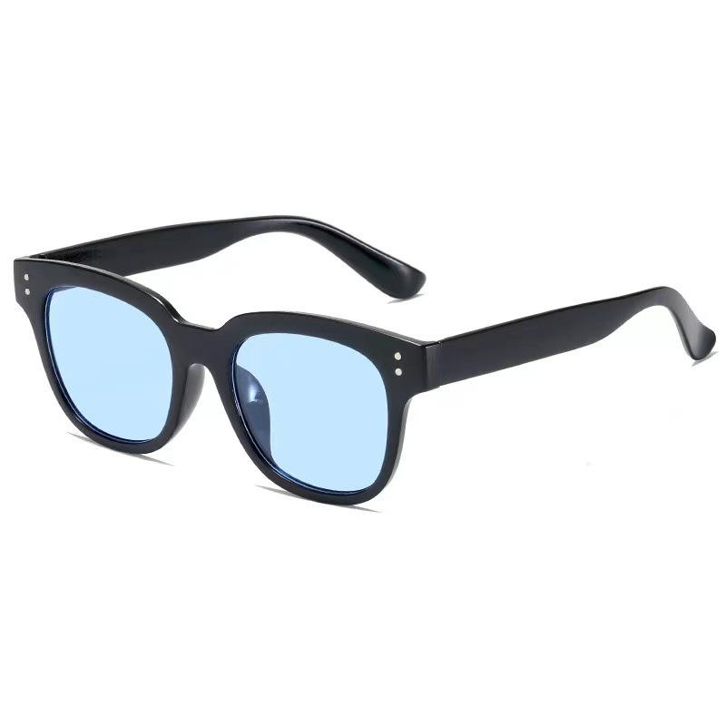 Retro Box Sunglasses Men'S And Women'S Trend Plain Artifact Glasses Sunscreen Sunglasses