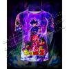 Anime Dragon Ball Z Goku Ultra Instinct Graphic Mesh T-Shirt Breathable Short Sleeve Athletic Jersey for