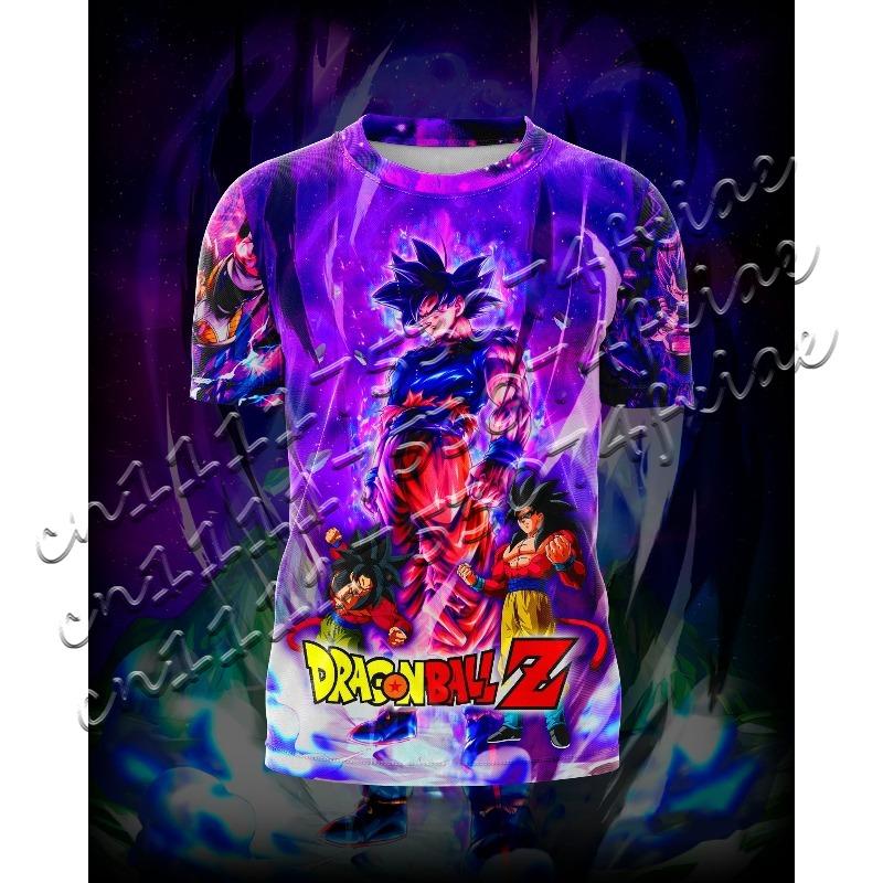 Anime Dragon Ball Z Goku Ultra Instinct Graphic Mesh T-Shirt Breathable Short Sleeve Athletic Jersey for