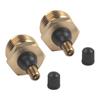 RVs Water Pipe Anti Freeze Blow Out Adapter Brass Plug for Preventing Freeze Pipes in Campers and Trailers During Winter
