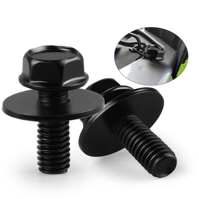 M6 Body Bolts Fastener Rivet Screws For Car Body Fender Bumper Engine Cover Splash Shield Guard Bumper Fender Liner Retainer