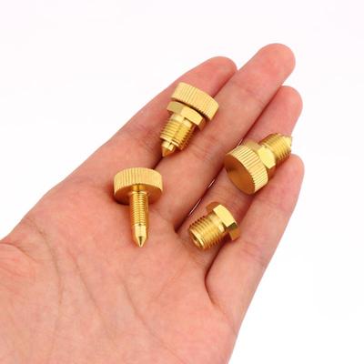 3 Stück Hochdruck-Entlüftungsschraube Kupfer Sicherheitsentlüftungsventil 3-stufige Pumpe Ersatzteile für PCP-Luftpumpen