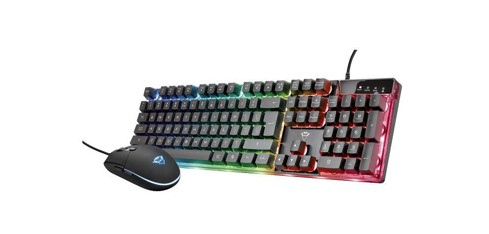 Solit.me Black Klaviatūra Trust Gxt 838 Azor Gaming Combo Size 8