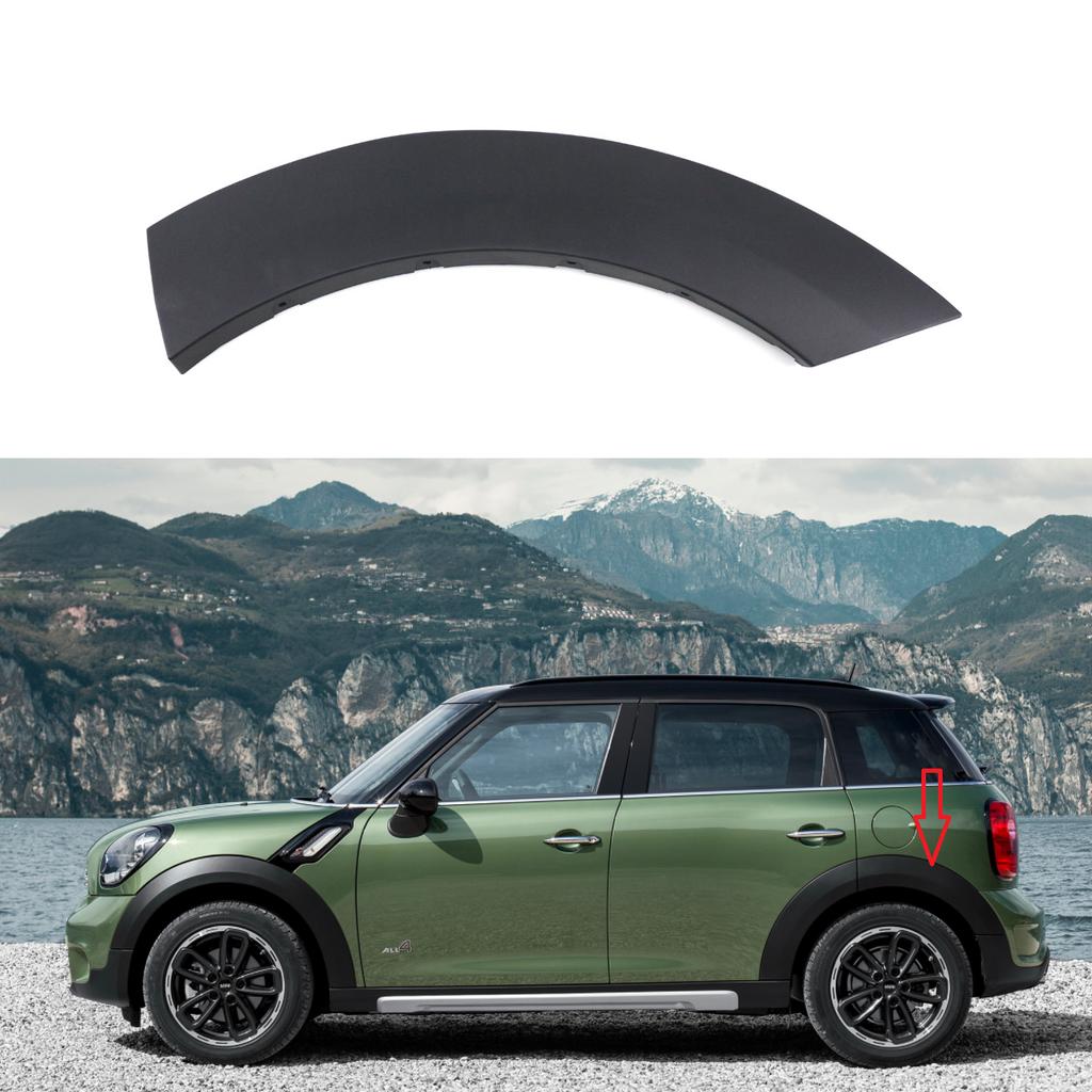 Car Wheel Arch Trim Eyebrow Upper Fender Rubber Cover Fender Parts Exterior Replacement For BMW MINI COUNTRYMAN R60