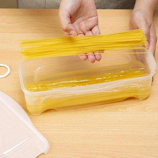 1,3 l Nudelkocher für die Mikrowelle mit Siebdeckel, lebensmittelecht, hochtemperaturbeständig, schnell und einfach zu bedienen, Nudelkochbox, Messringe, Mikrowelle