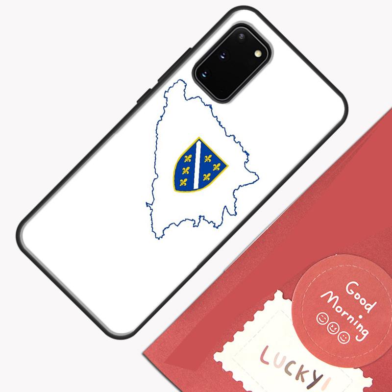 Bosnia Flag Case For Samsung Galaxy S22 S21 S23 Ultra Note 20 S8 S9 S10 Note 10 Plus S20 FE Back Cover