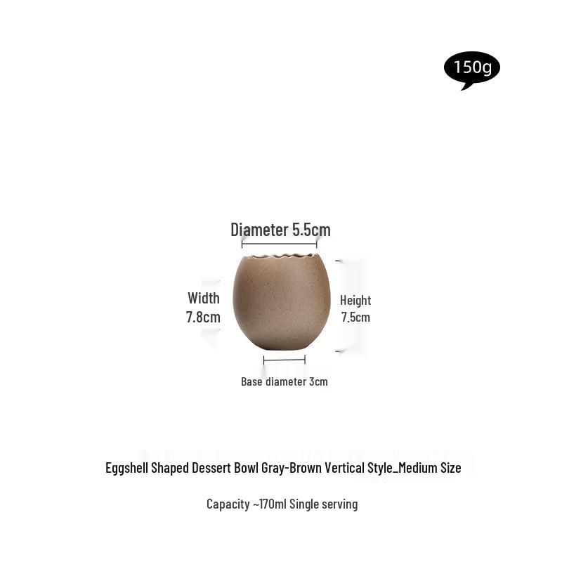 Ciotola da Dessert in Ceramica a Forma di Struzzo per Cucina e Sala da Pranzo