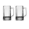 400ml 2pcs Set Craft Beer Glass with Handle Heat Thick Bottomed Beer Glass Party Transparent Drinkware Resistant Tea Water Cup