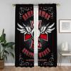 Hells Angels Gardiner för Sovrum Halloweendekoration Heminredningsgardiner för Vardagsrum Avskärmningsgardiner Mörkläggningsgardin