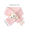 Kids Winter Warm Thick Plush Scarf Cute Cartoon Rabbit Cross Bib Baby Faux Fur Neckerchief Protection
