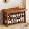 Shoe Bench with Seating: Multi-Layer Storage Rack for Entryway, Indoor/Outdoor Use