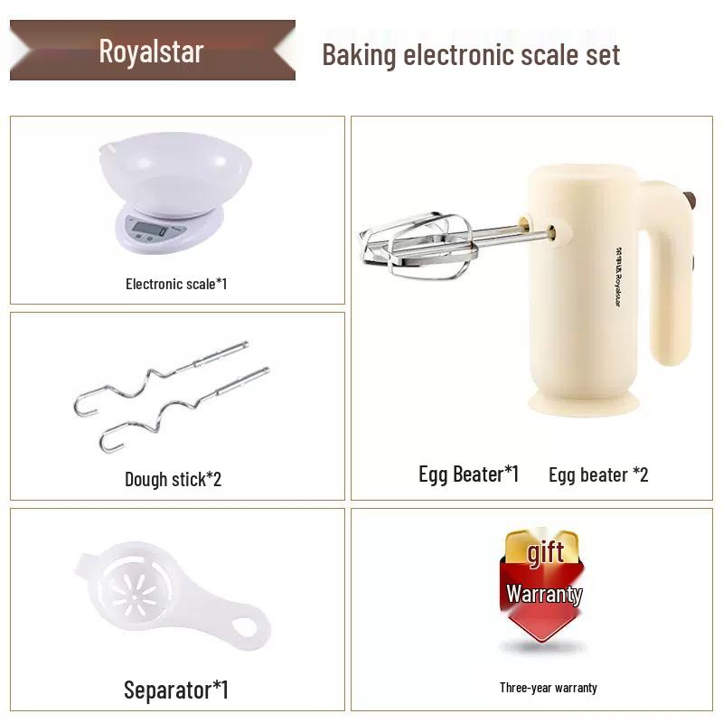 Rongshengda Electric Egg Beater & Whisk - Cake Mixer & Cream Whipping Machine