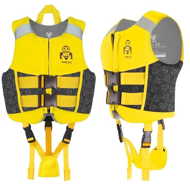 

Neoprene Life Jacket for Kids, Boys Girls Buoyancy Life Vest, Surfing Vests Drifting Flotation Swimming Aid S жовтий